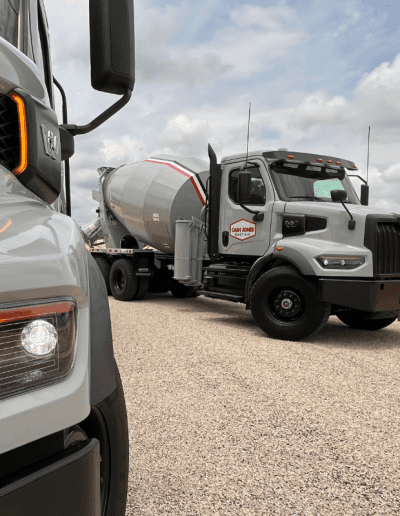 image of Cash Jones Ready Mix cement trucks